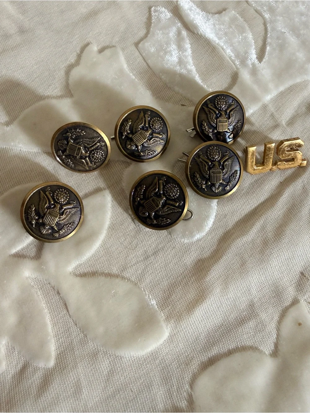 29 Waterbury Button Co. U.S. Army Eagle Uniform Buttons & Cuff Links Lot
